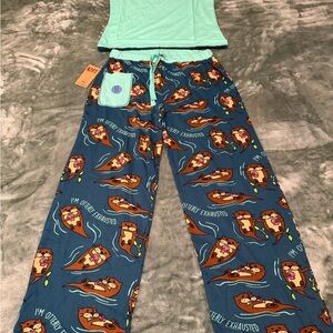 NWTS ladies Lazy One size medium two piece pajama set